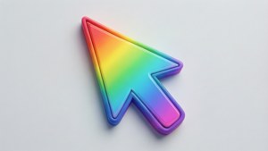 Rainbow Gradient Arrow