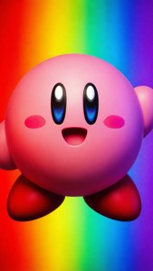 Rainbow Gradient Kirby