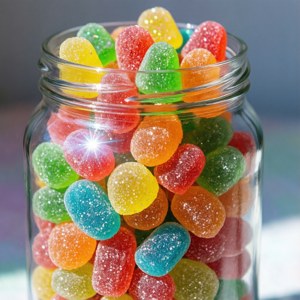 Rainbow Gummy Jar