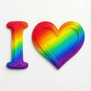 Rainbow Heart Cheer