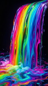 Rainbow Liquid Flow