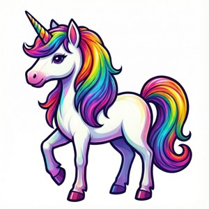 Rainbow Mane Unicorn