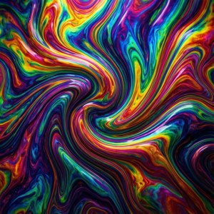 Rainbow Marble Swirl