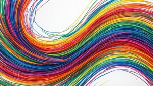 Rainbow Marker Swirls