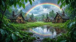 Rainbow Over Ewok Village