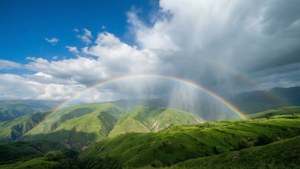 Rainbow Over Hills