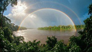 Rainbow Over the River