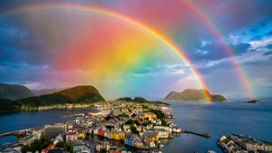 Rainbow Over the Town