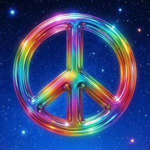 Rainbow Peace Sign