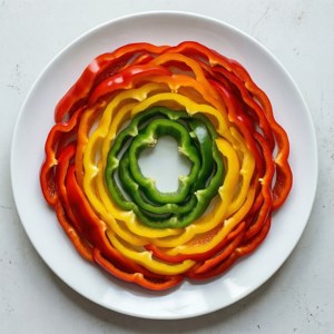 Rainbow Pepper Flat Lay