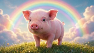 Rainbow Piglet