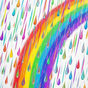 Rainbow Rain Overlay