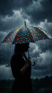 Rainbow Rain Umbrella
