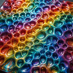 Rainbow Resin Swirl