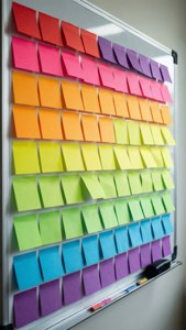 Rainbow Schedule Board