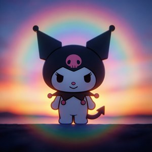 Rainbow Silhouette Kuromi