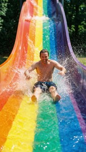 Rainbow Slide Fun