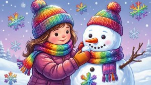 Rainbow Snowman