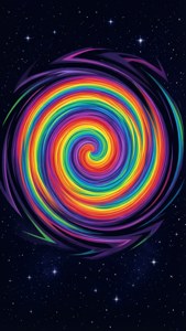 Rainbow Spiral Cursor