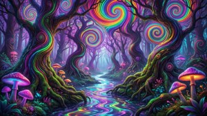 Rainbow Spiral Forest