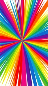 Rainbow Starburst Rays