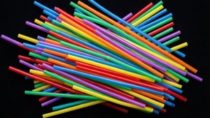 Rainbow Straw Pile
