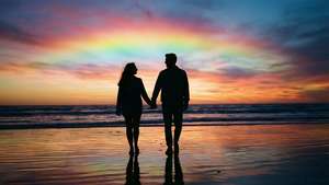 Rainbow Sunset Walk