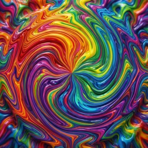 Rainbow Swirl Mandala