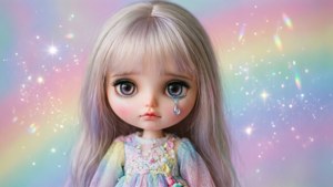 Rainbow Teardrop Cry Baby