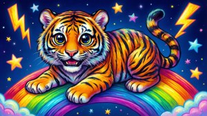 Rainbow Tiger Night