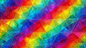 Rainbow Triangle Mosaic