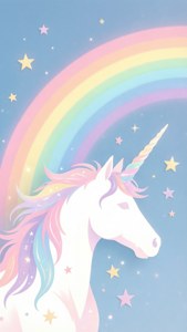 Rainbow Unicorn Silhouette