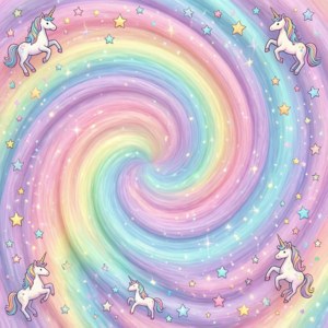 Rainbow Unicorn Swirl