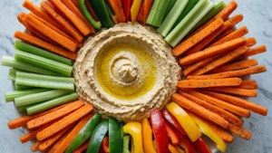 Rainbow Veggie Hummus