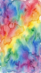Rainbow Watercolor Wash
