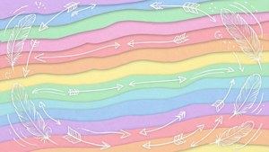 Rainbow Wave Doodles