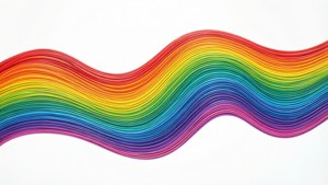Rainbow Wavy Lines