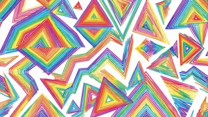 Rainbow Zigzag Triangles