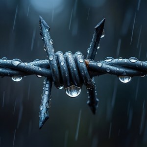 Raindrop Barb Detail