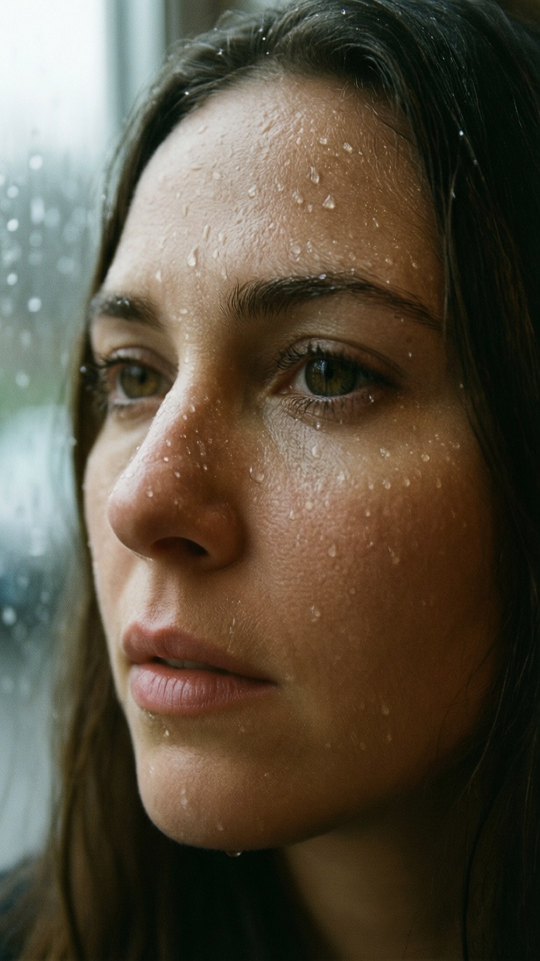 Raindrop Portrait by Wallpapers.art Studio