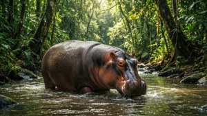 Rainforest Stream Hippo
