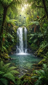 Rainforest Waterfall