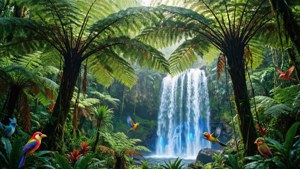 Rainforest Waterfall