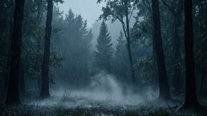 Rainstorm Among the Pines