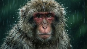 Rainstorm Macaque