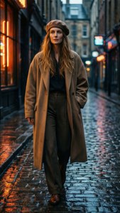 Rainy Alley Stroll