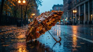 Rainy Autumn Stroll