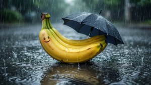 Rainy Banana Emoji