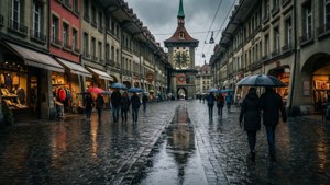 Rainy Bern Street