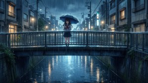 Rainy Bridge Solitude